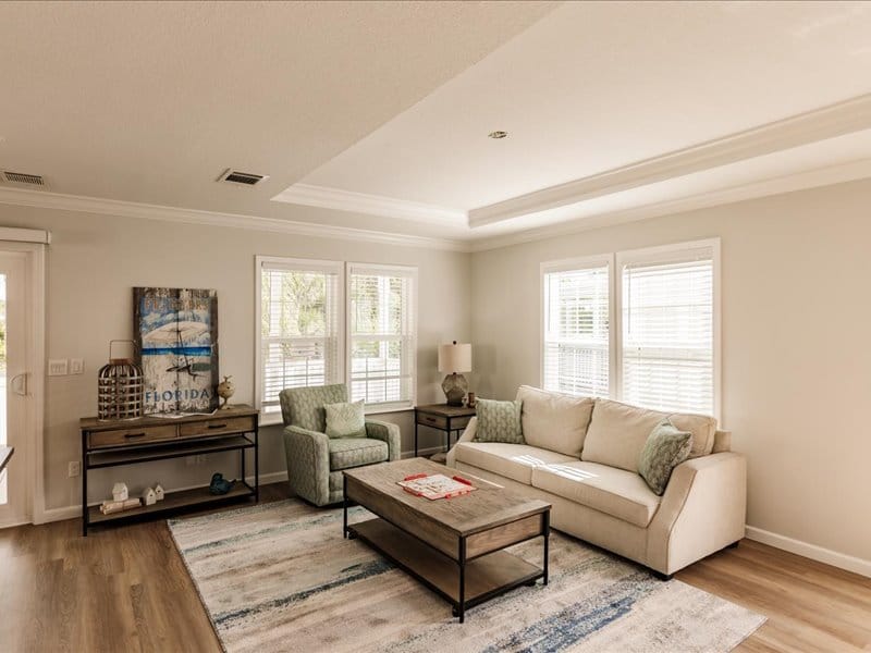 Interior design inspiration for a modular home in Florida